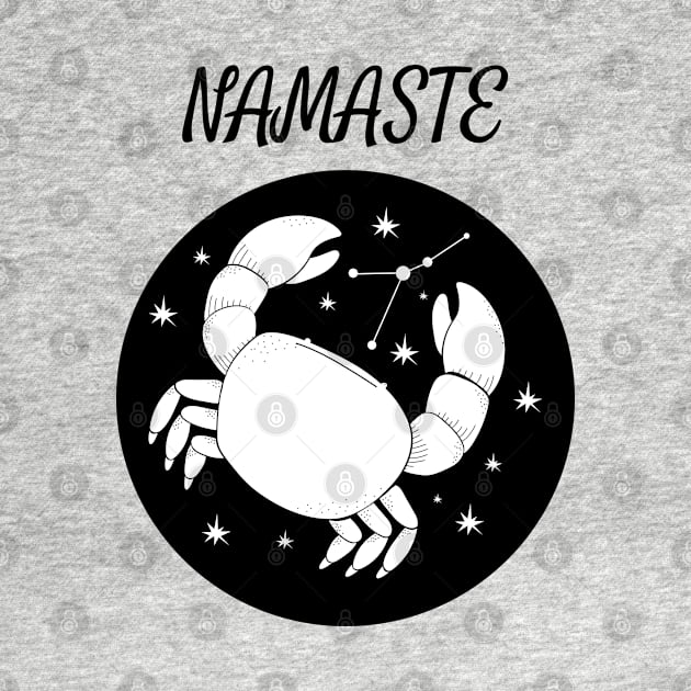 Namaste Cancer Zodiac by DesignIndex